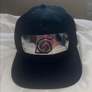 Naruto Shippuden black SnapBack hat -One zize fits most .